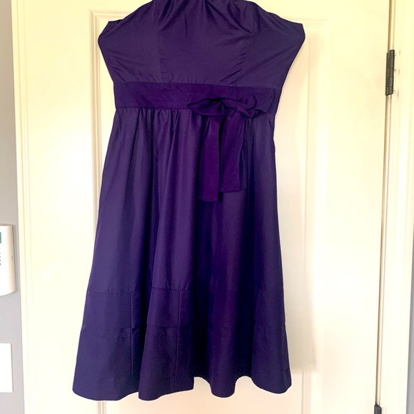 Strapless satin cocktail dress size 2 limited - Picture 1 of 1